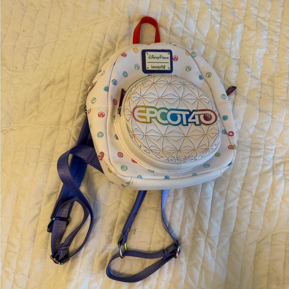 Epcot 40th Anniversary Backpack with Colorful Logo